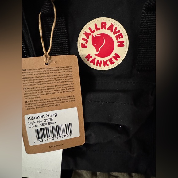 Fjallraven Kankeb Sling Black NEW WITH TAGS - Picture 3 of 8
